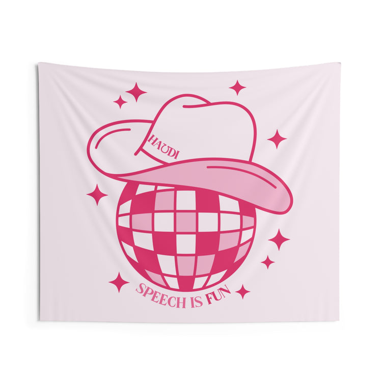 speech is fun disco WALL TAPESTRY