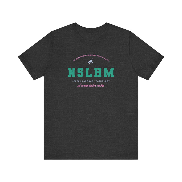 NSLHM varsity colorful short sleeve tee