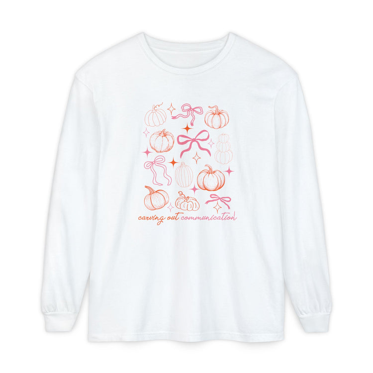 carving out communication! long sleeve tee