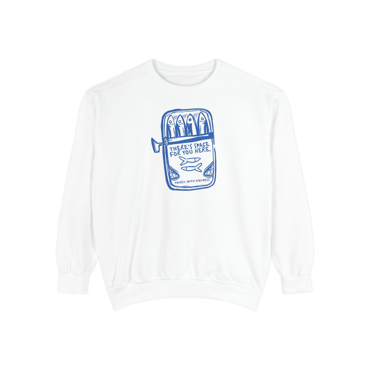 sardine kindness comfort colors crewneck