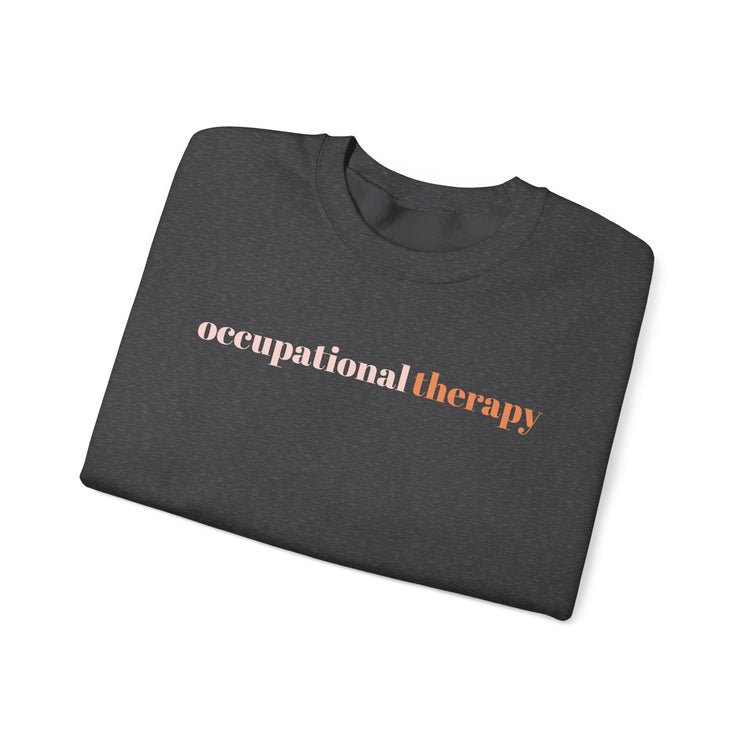 orange simple OT crewneck
