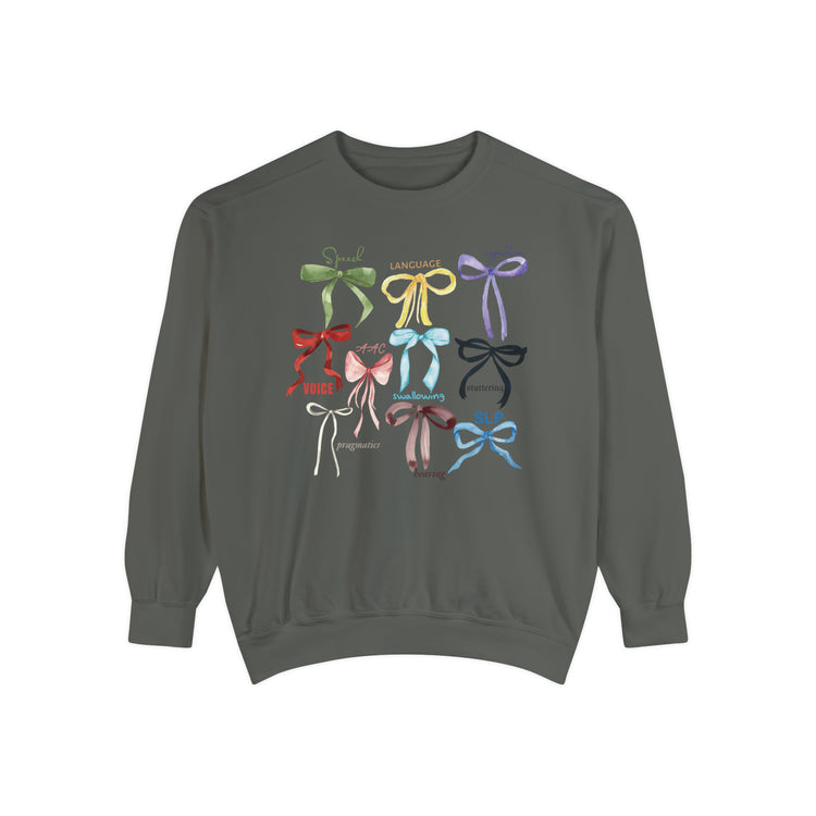 SLP era bow comfort colors crewneck