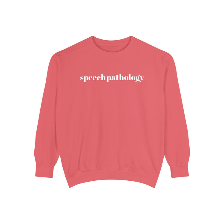 classic simple speech pathology comfort colors crewneck