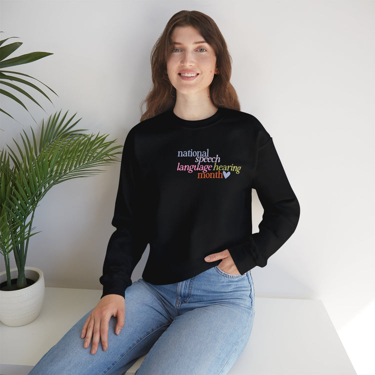 NSLHM heart colorful crewneck