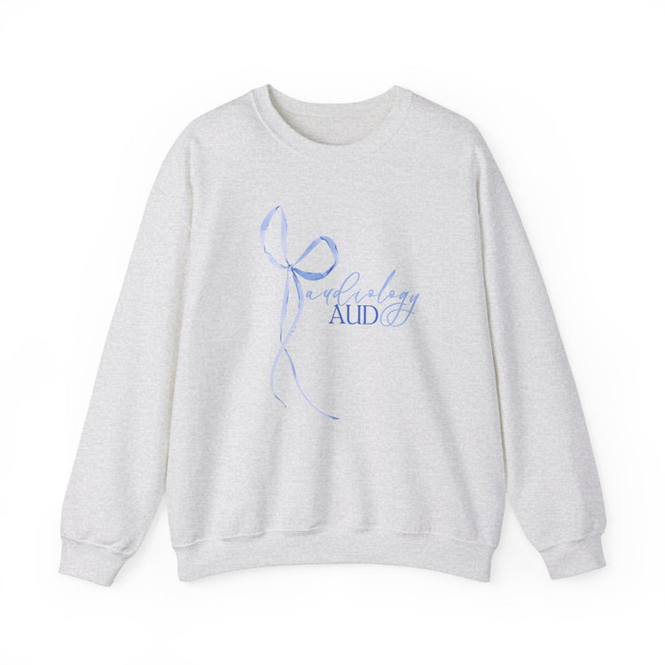blue bow audiology crewneck