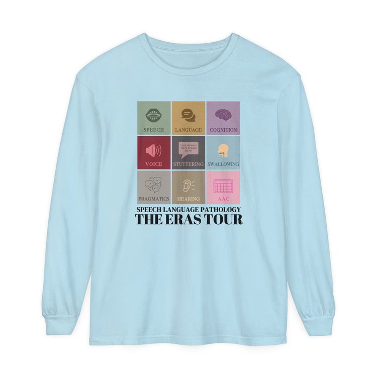 speech pathology eras comfort colors long sleeve tee