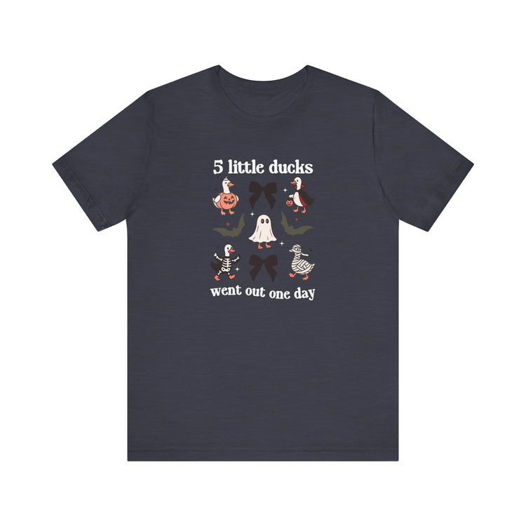 5 little ducks spooky short sleeve tee