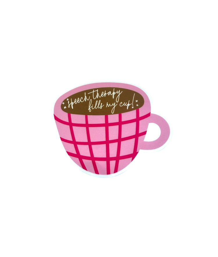 speech therapy fills my cup! sticker