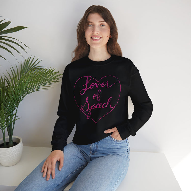 lover of speech crewneck