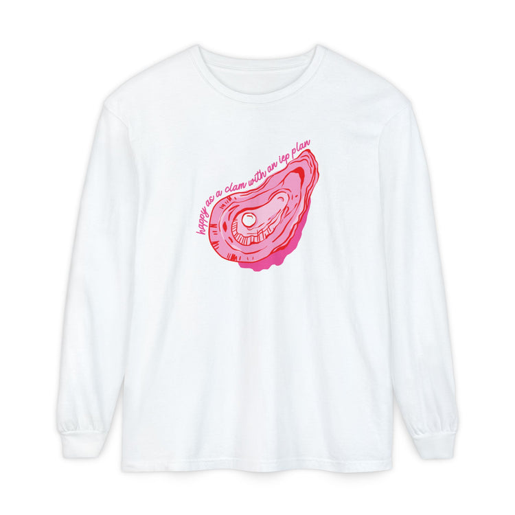 happy as a clam IEP plan comfort colors long sleeve tee