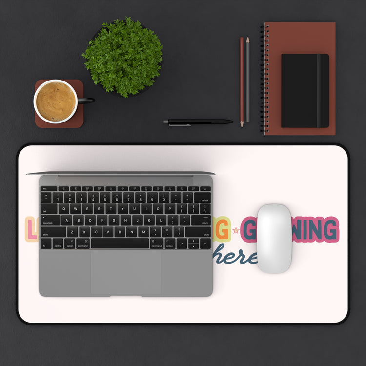 learning playing growing desk mat