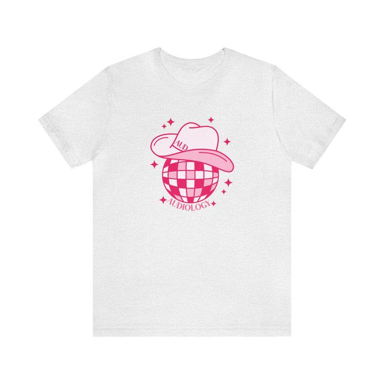 disco cowboy audiology short sleeve tee