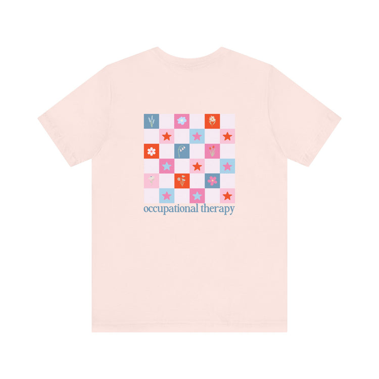 bloom in OT front/back short sleeve tee