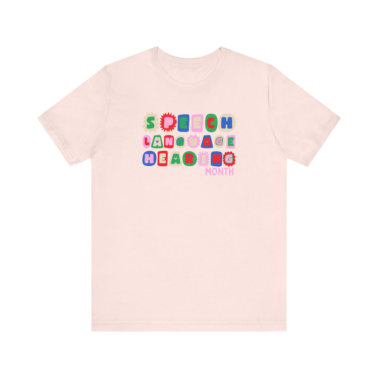 NSLHM block letters tee