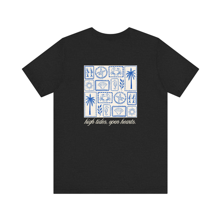 OT clam waves sleeve tee