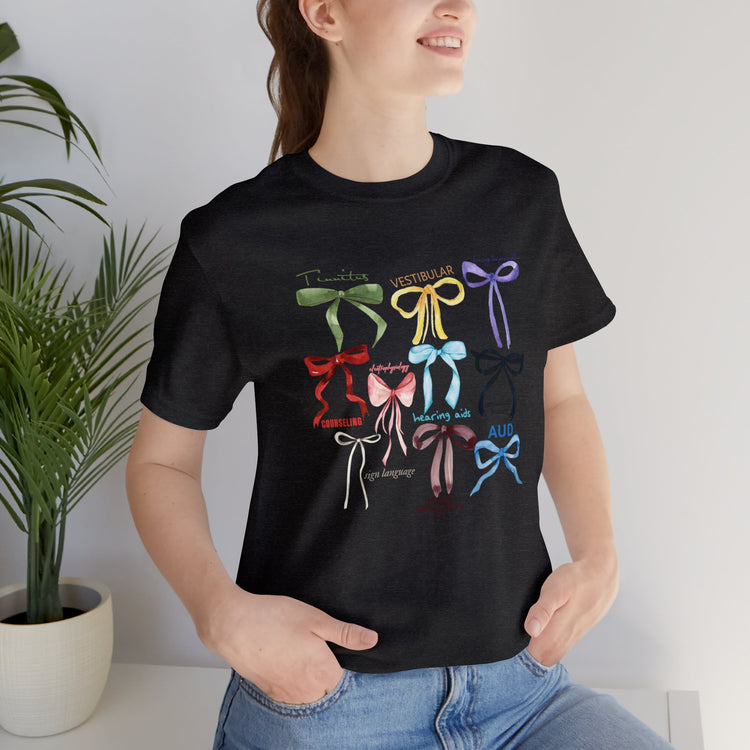 bow era AUD audiology arch short sleeve tee