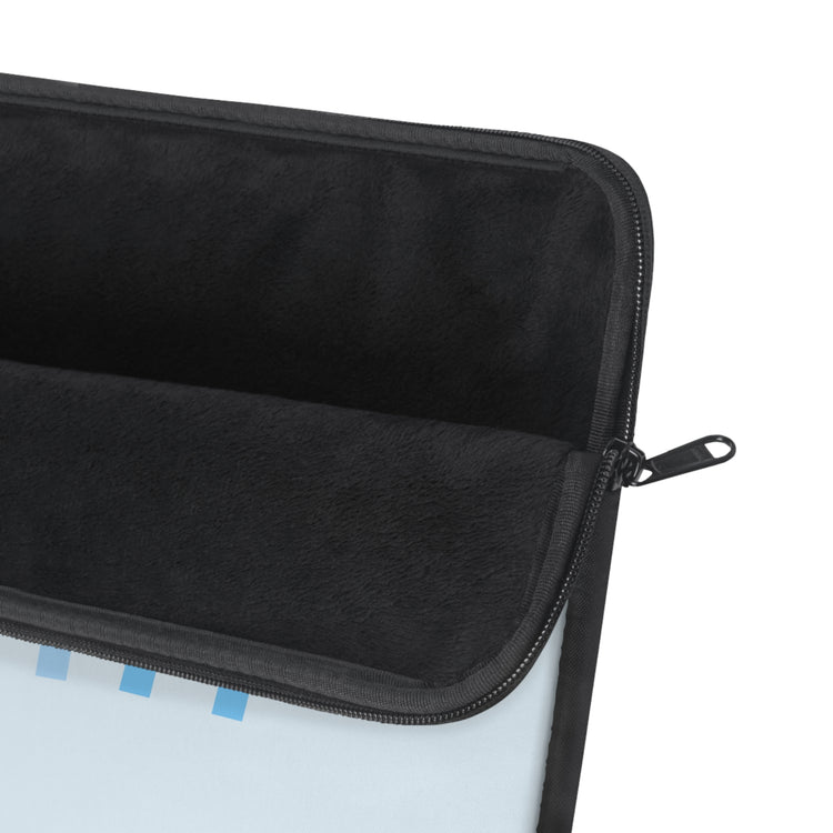 blue speech path arch laptop sleeve