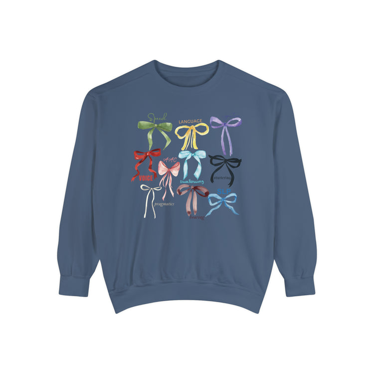 SLP era bow comfort colors crewneck