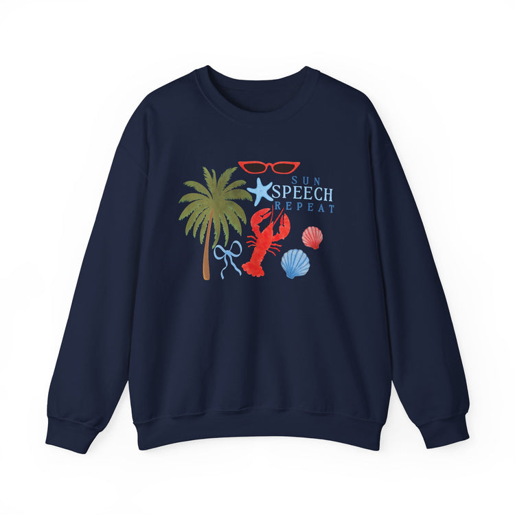 sun speech repeat crewneck
