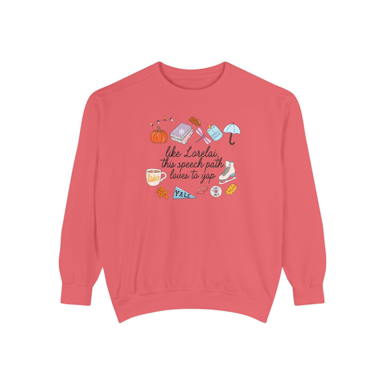 lorelai like an slp comfort colors crewneck