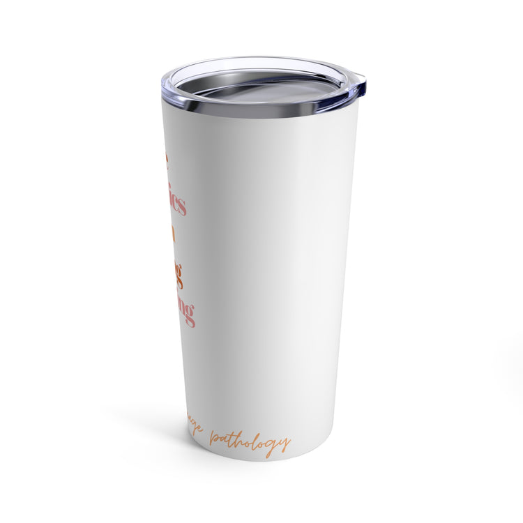 orange SLP scope of practice 20oz tumbler