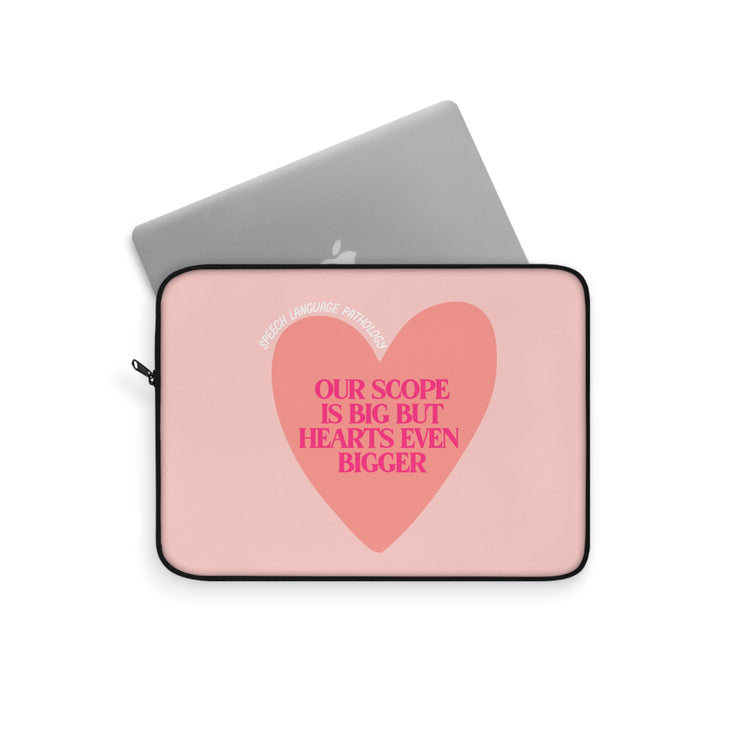 SLP heart scope laptop sleeve