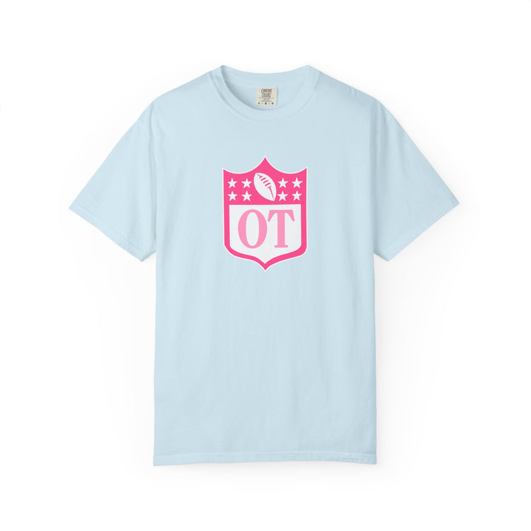 OT football crest comfort colors tee