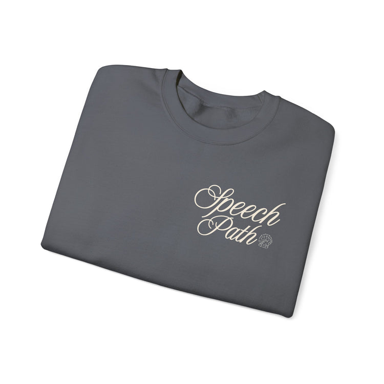 speech path high tides front/back crewneck