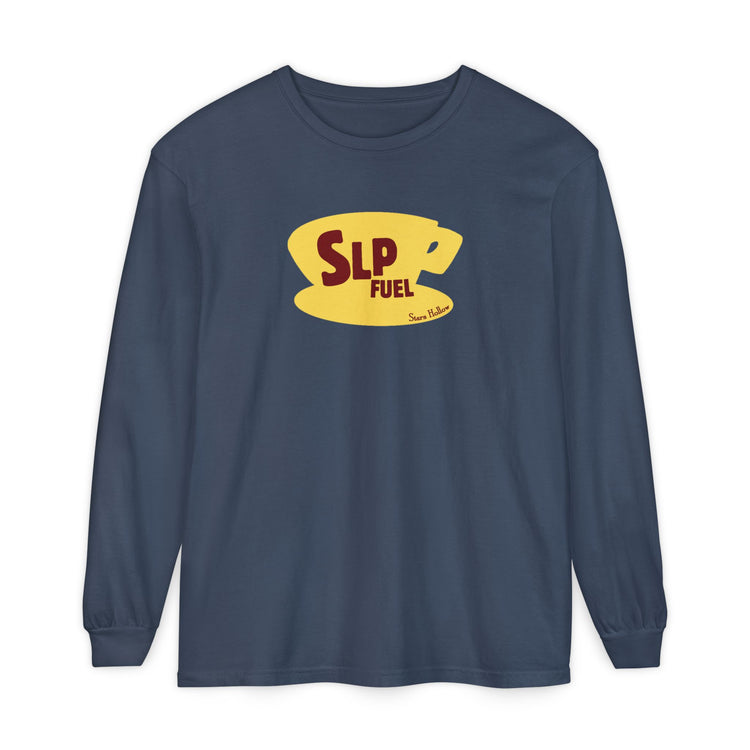 slp fuel yellow coffee cup long sleeve tee