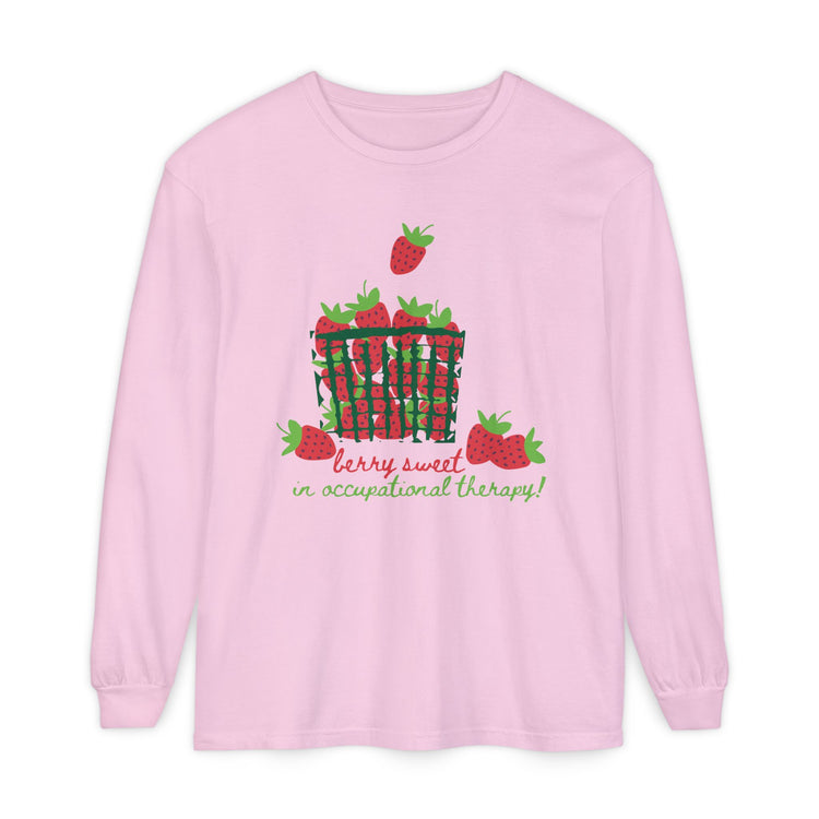 berry sweet in OT comfort colors long sleeve tee