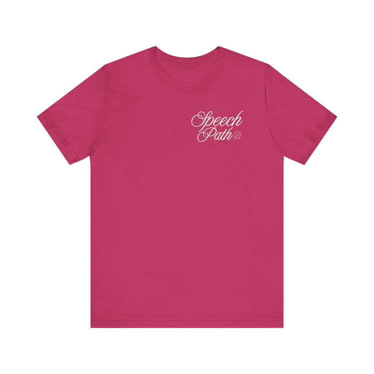 speech path high tides front/back short sleeve tee