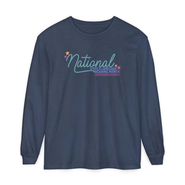 NSLHM stars long sleeve tee