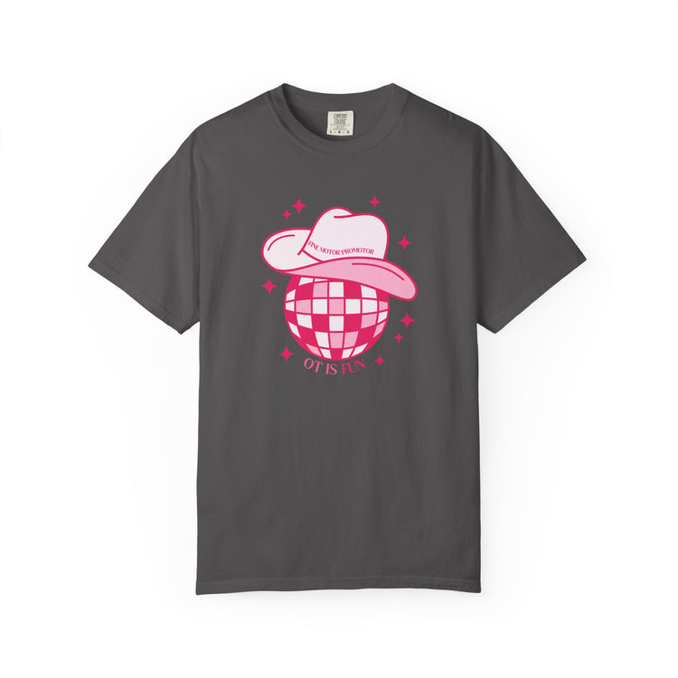 OT cowboy disco comfort colors tee
