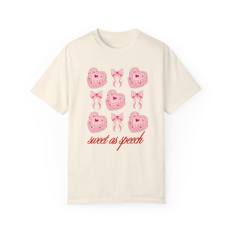 sweet as speech cake comfort colors tee