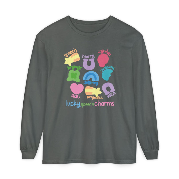 lucky speech charms long sleeve tee