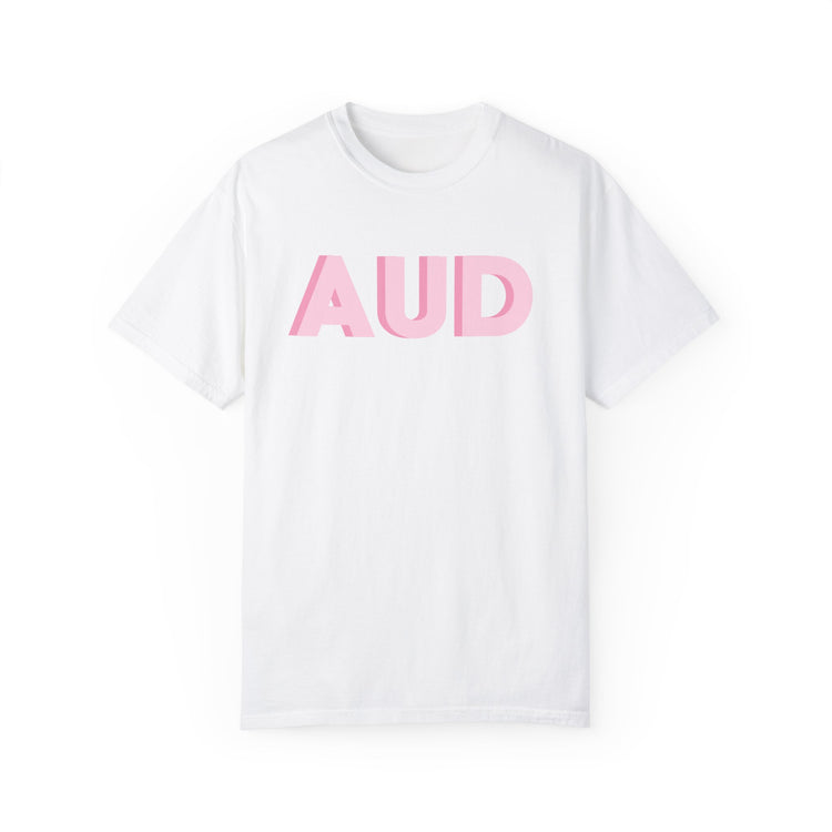 pink AUD audiology comfort colors tee