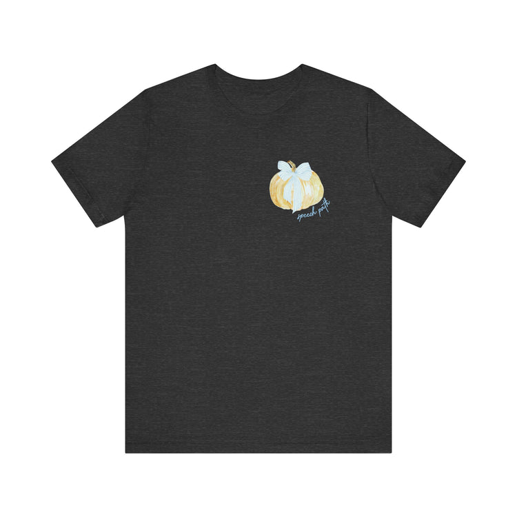 pumpkin bow speech path tee