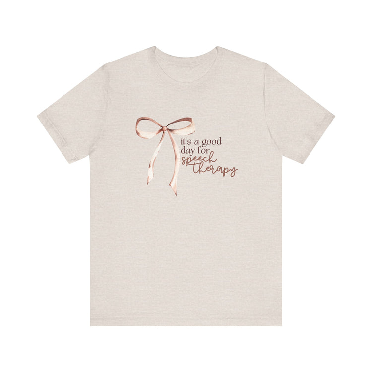 neutral it's a good day for speech short sleeve tee