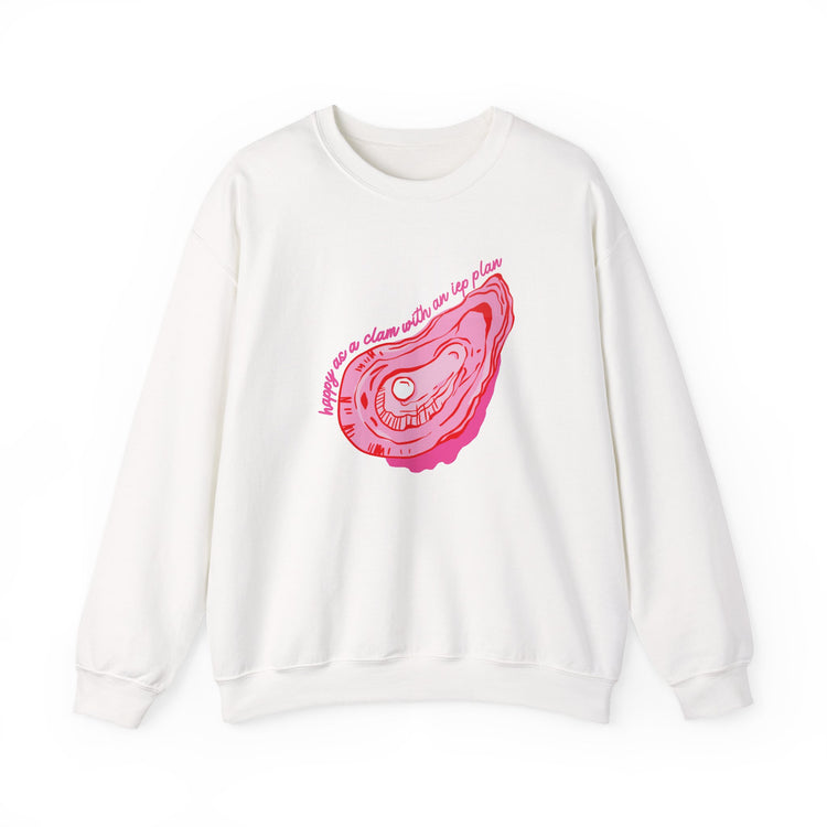 happy as a clam IEP plan crewneck