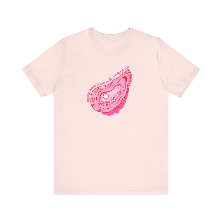 happy as a clam IEP plan short sleeve tee