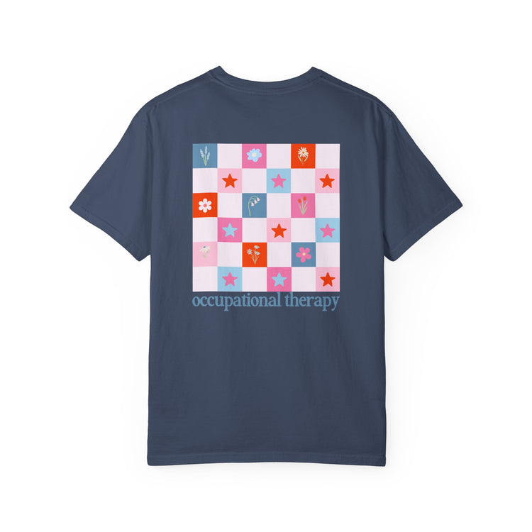 bloom in OT front/back comfort colors tee