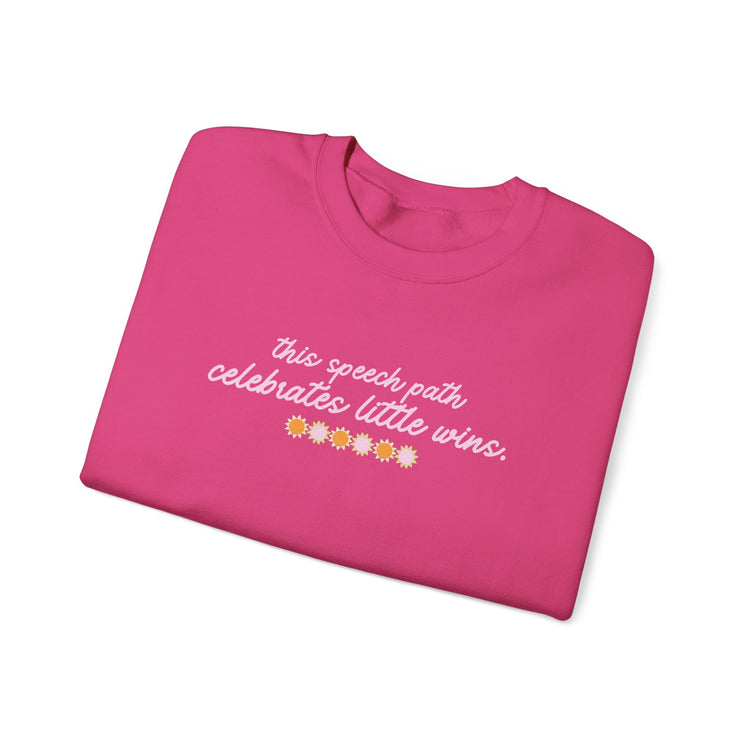 speech path little big wins front/back crewneck