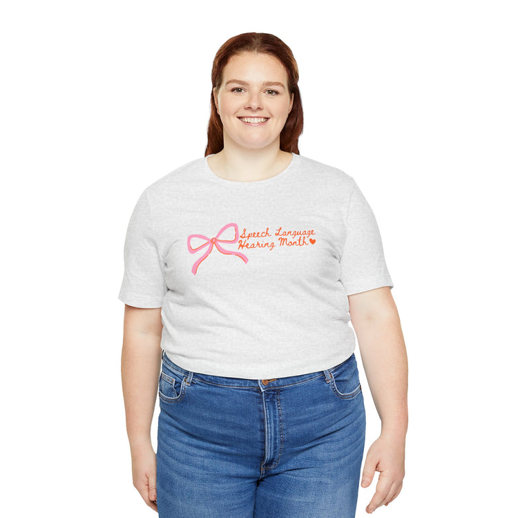 NSLHM pink bow tee