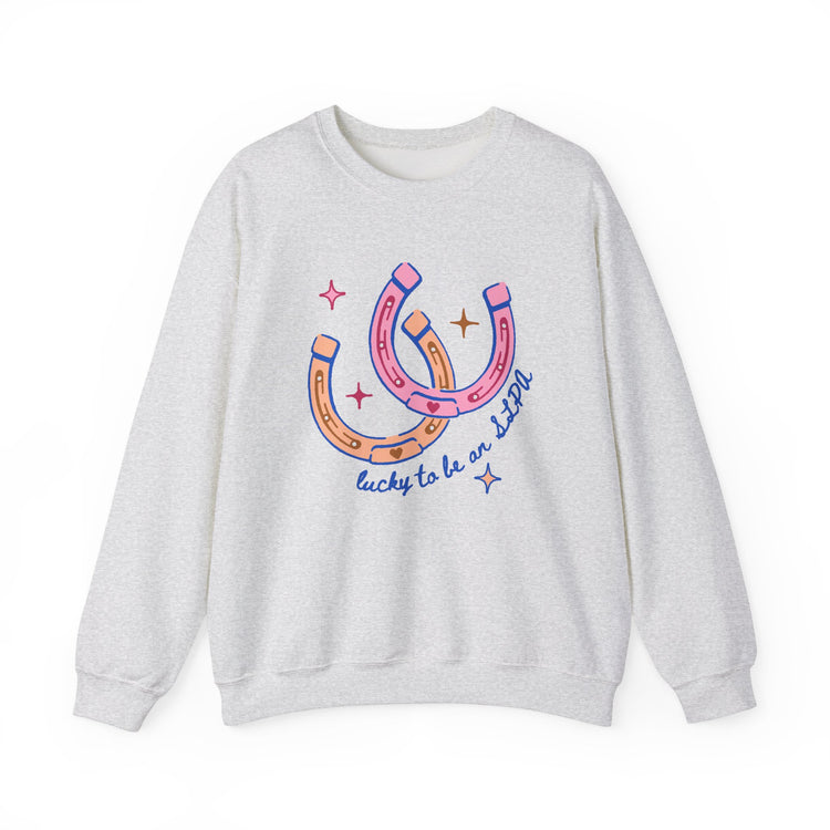 horseshoe lucky to be an SLPA crewneck