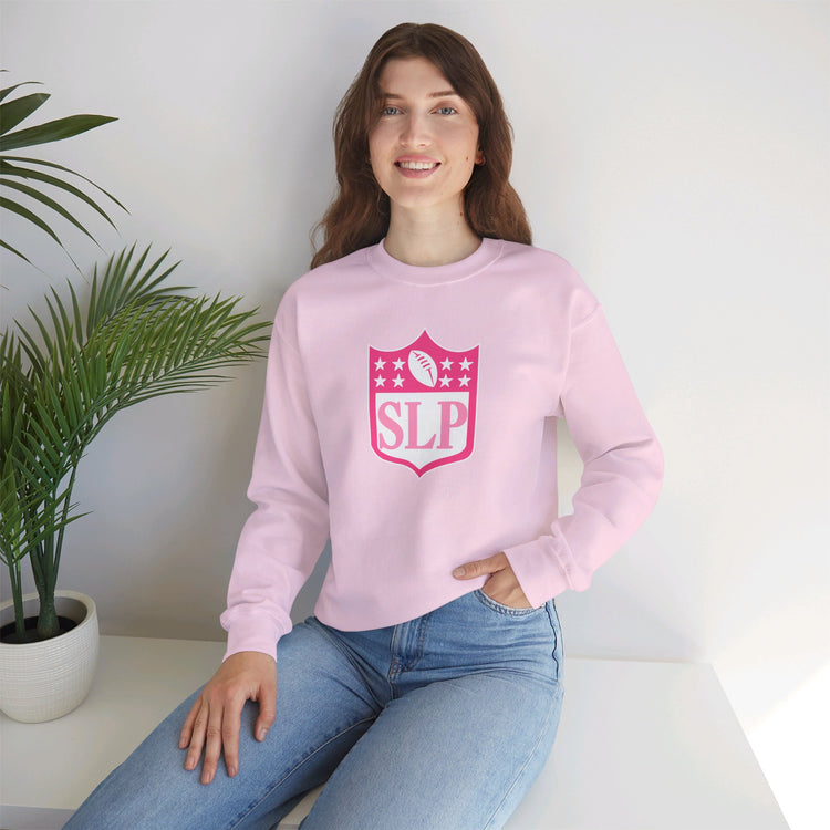 SLP football crest crewneck