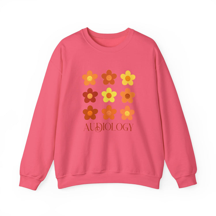 audiology fall flowers crewneck