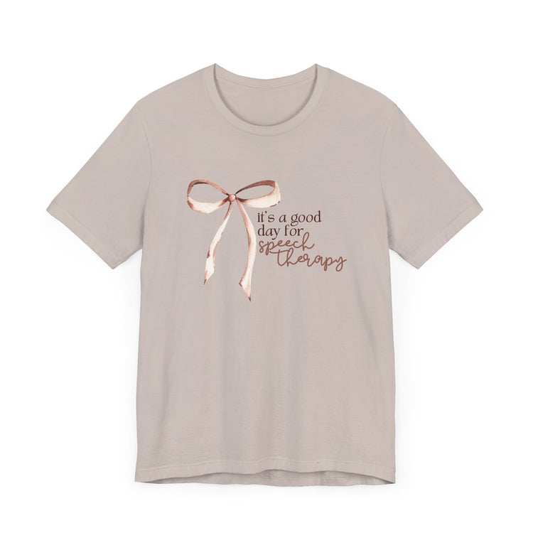 neutral it's a good day for speech short sleeve tee