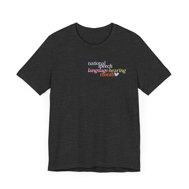 NSLHM heart colorful short sleeve tee