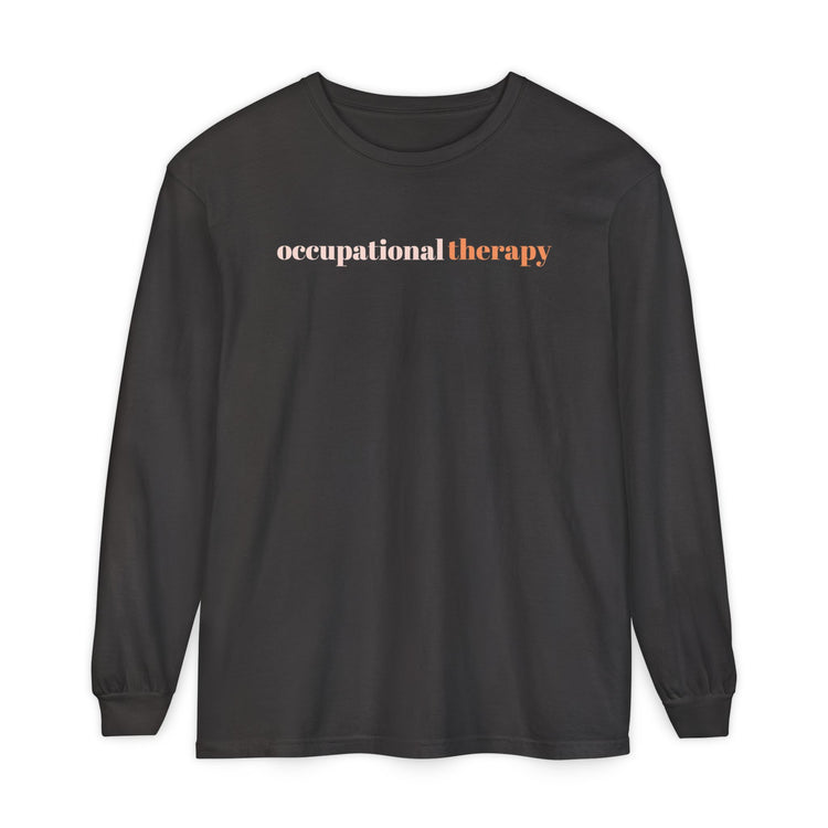 orange simple OT comfort colors long sleeve tee