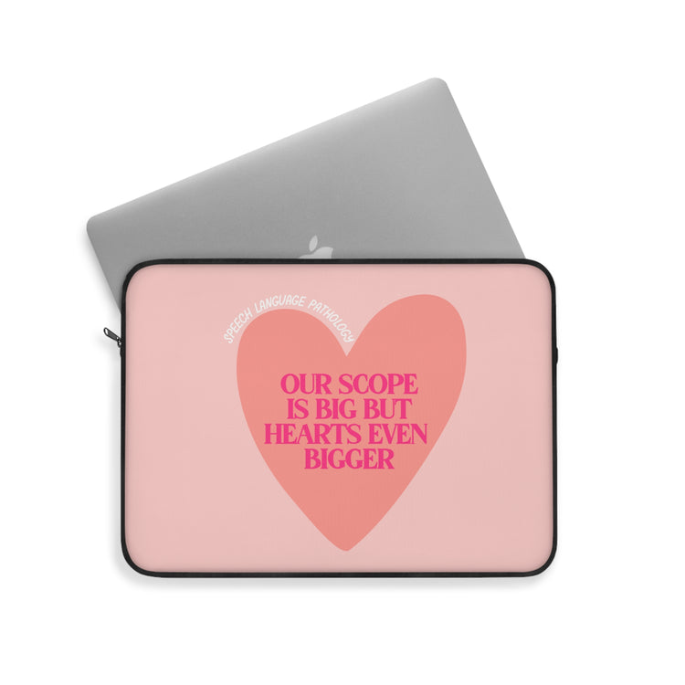 SLP heart scope laptop sleeve
